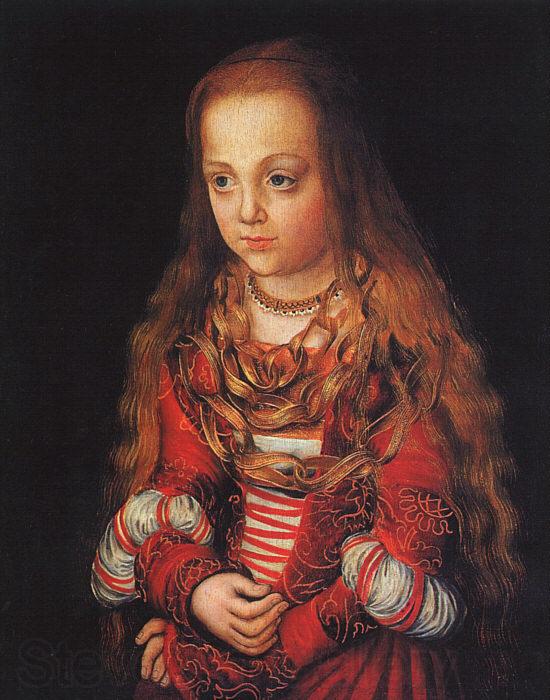CRANACH, Lucas the Elder A Princess of Saxony dfg Germany oil painting art